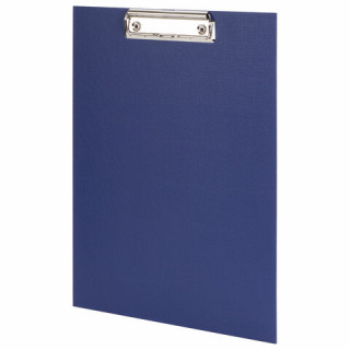 Доска-планшет STAFF "EVERYDAY" с прижимом А4 (225х316 мм), картон/бумвинил РОССИЯ, синяя